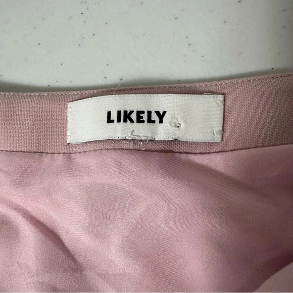 LIKELY Lilac Pink Cutout Fit & Flare Mini Cocktail Dress Size 6 Keyhole Strappy - Picture 10 of 12